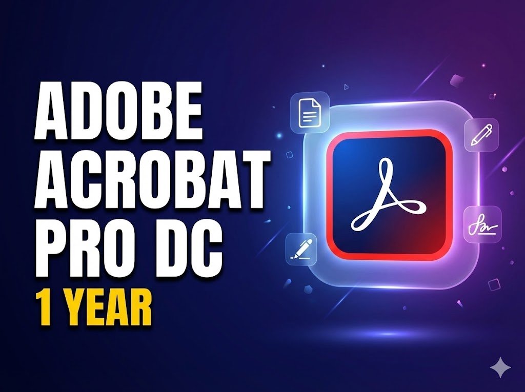 Adobe Acrobat Pro DC – 1 Year Official Subscription (Personal Email Activation)